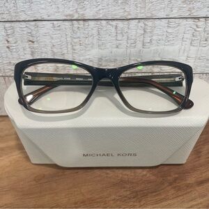 MICHAEL KORS MK254  Square Brown Black Gradient Fade Full Rim Frames 50-17-130